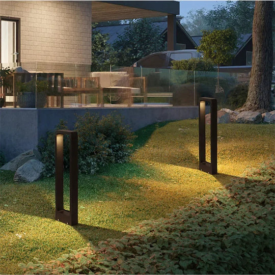 Outdoor Lighting with Ground Installation and Pathway Illumination