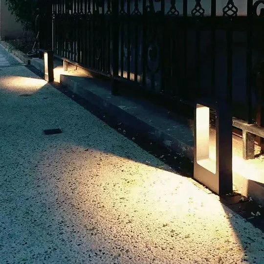 Outdoor Lighting with Ground Installation and Pathway Illumination