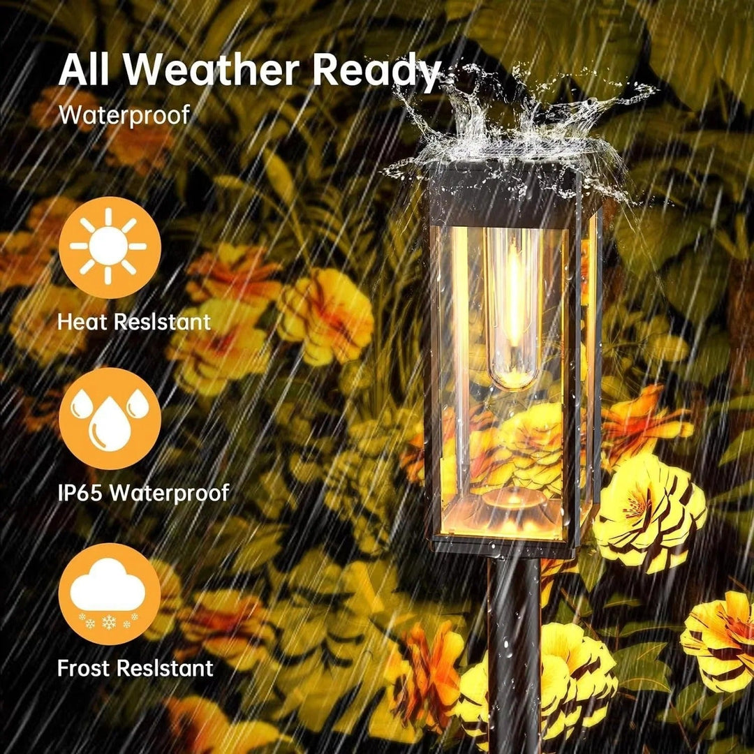 Outdoor Path Lights with Solar Power and Durable Design
