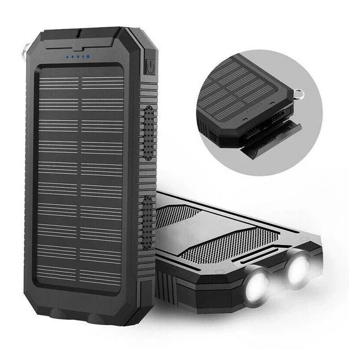 Outdoor Power Bank with 30000mAh Capacity and Solar Charging