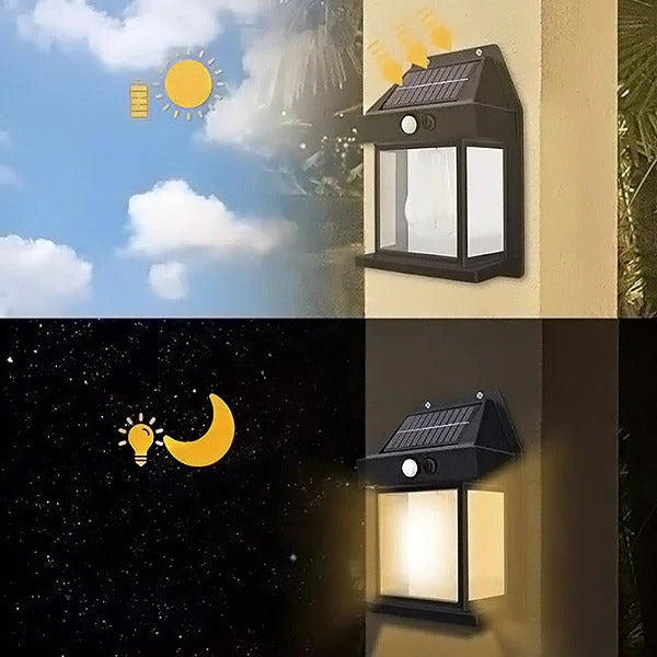 Outdoor Solar LED Lights with Motion Sensor and Waterproof Design