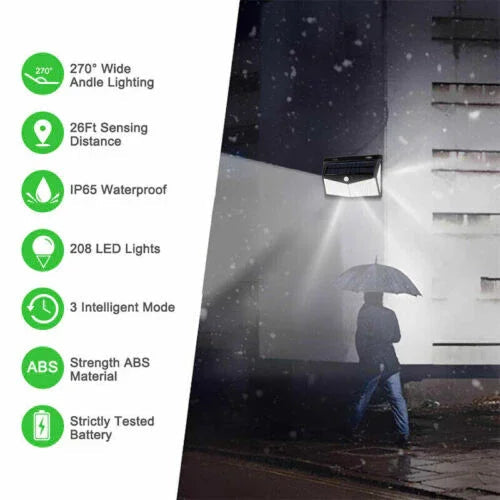 Outdoor Solar Light with Motion Sensor and Weatherproof Design
