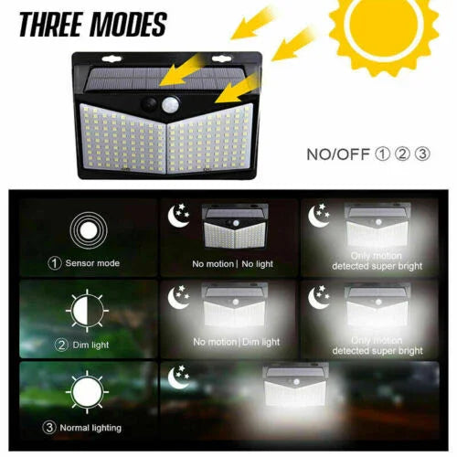 Outdoor Solar Light with Motion Sensor and Weatherproof Design