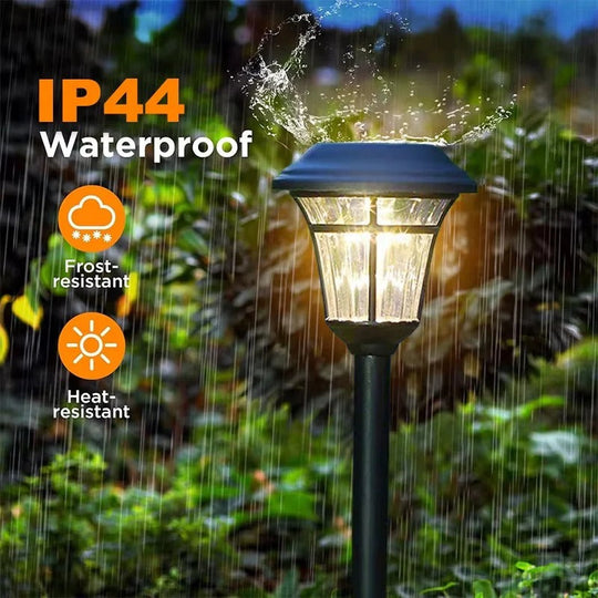 Outdoor Solar Lights with LED Illumination and Garden Pathway Design