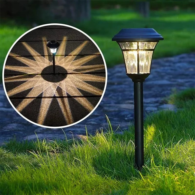 Outdoor Solar Lights with LED Illumination and Garden Pathway Design