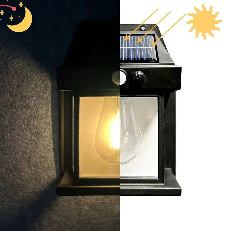 Outdoor Solar Wall Lights with Motion Sensor and Waterproof Design