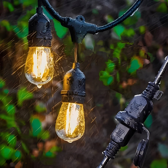 Outdoor String Lights with E27 Sockets and 220V Power