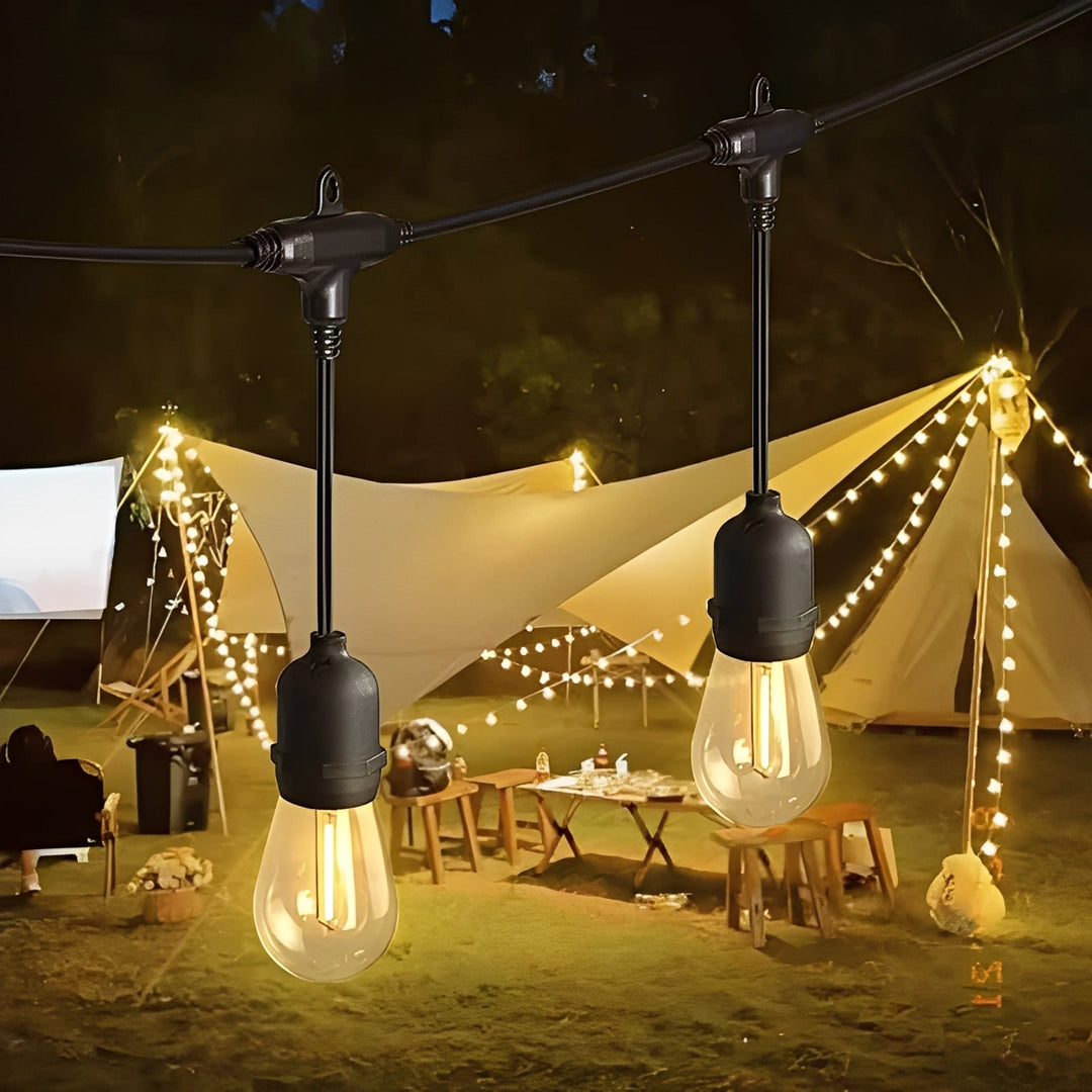 Outdoor String Lights with E27 Sockets and 220V Power