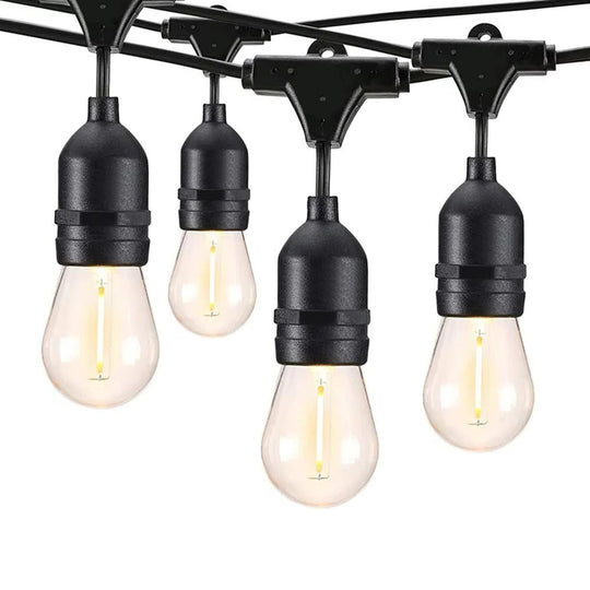Outdoor String Lights with Edison Bulbs and LED Design