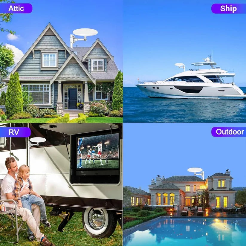 Outdoor TV Antenna with Long Range Reception and HD Signal