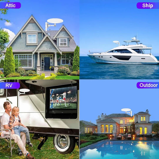 Outdoor TV Antenna with Long Range Reception and HD Signal