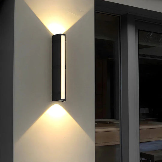 Outdoor Wall Light with LED Illumination and Vertical Design