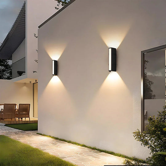 Outdoor Wall Light with LED Illumination and Vertical Design