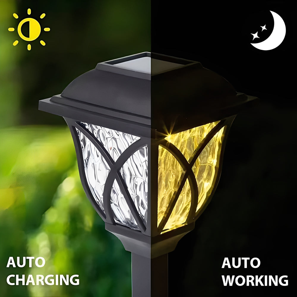 Pathway Lights with Solar Power and LED Illumination