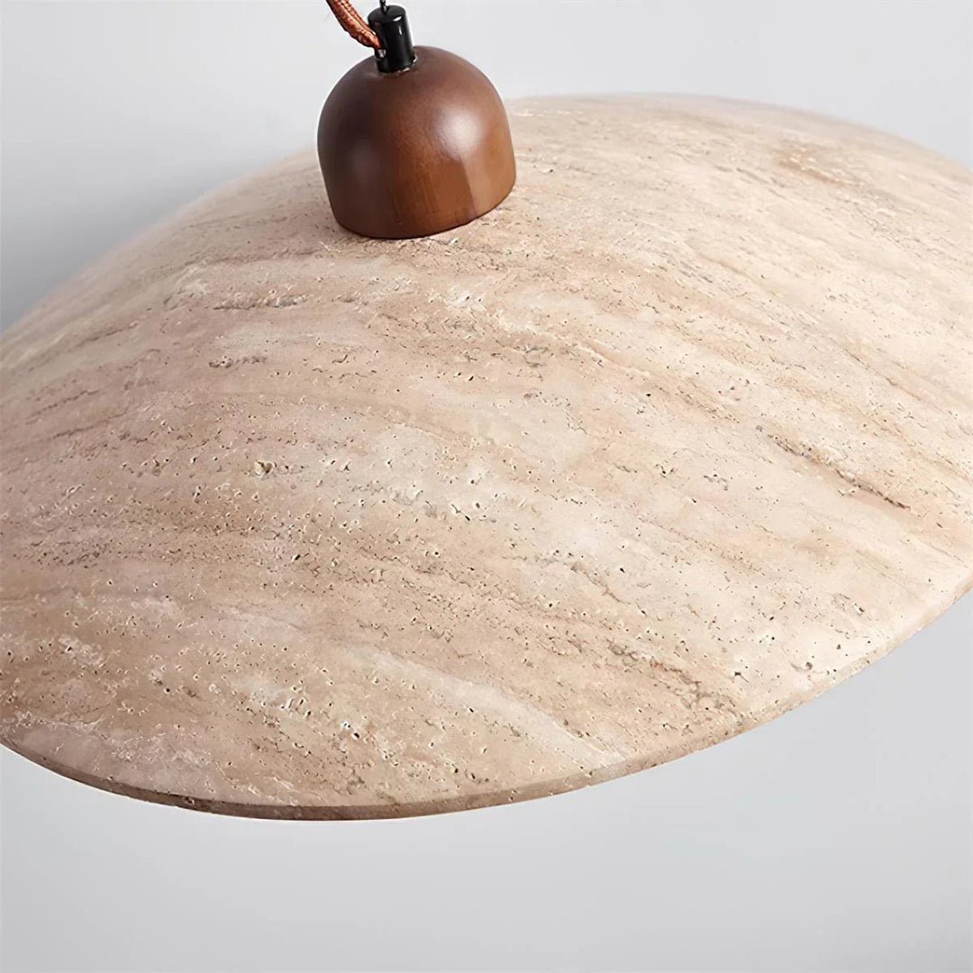 Pendant Lamp with Travertine Shade and G9 Socket