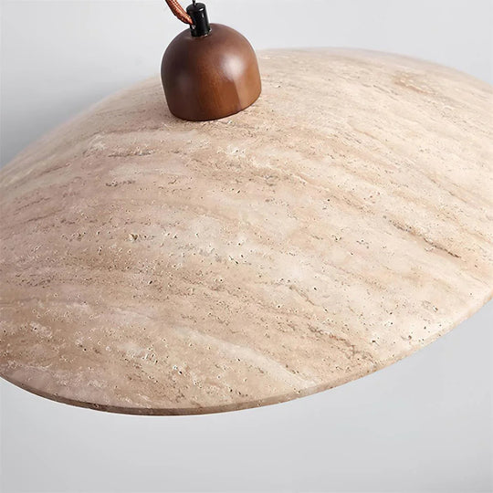 Pendant Lamp with Travertine Shade and G9 Socket