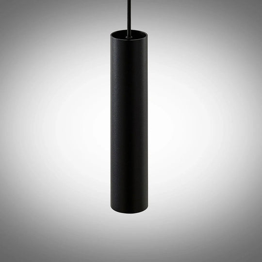Pendant Light with Black Aluminum and Tube Design