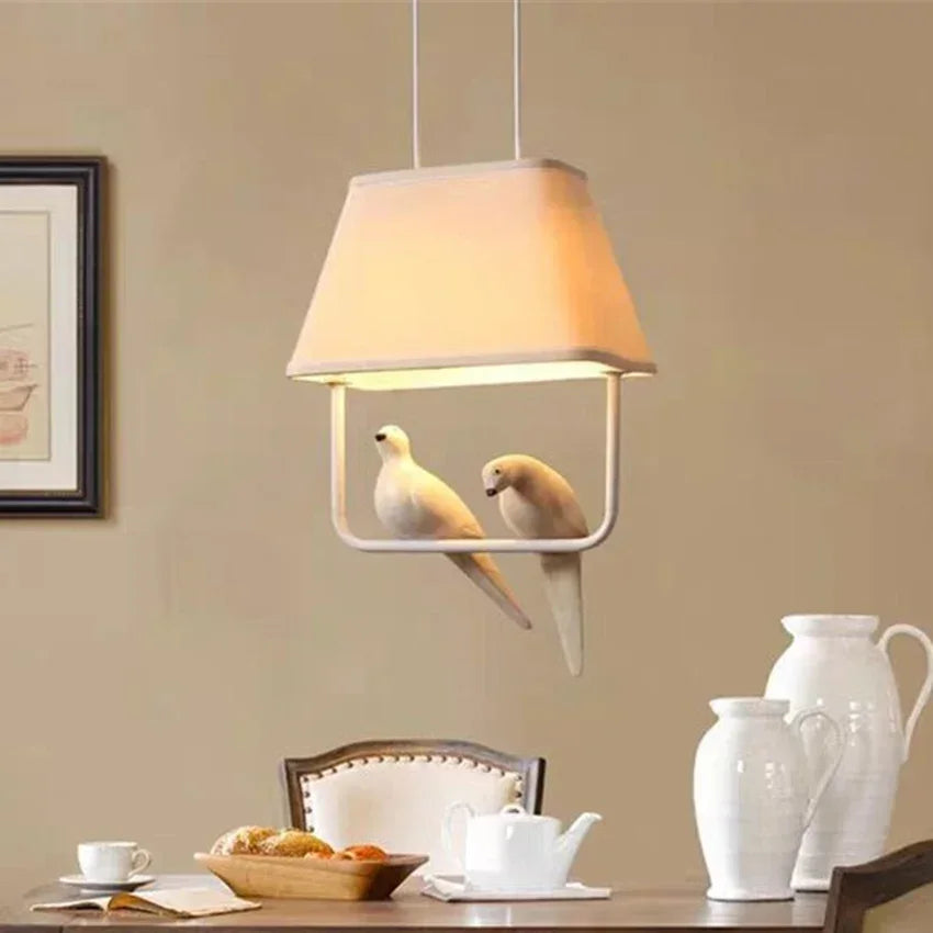 Pendant Light with Rattan Shade and Scandinavian Design