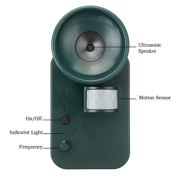 Pest Repeller with Ultrasonic Technology and Cordless Design