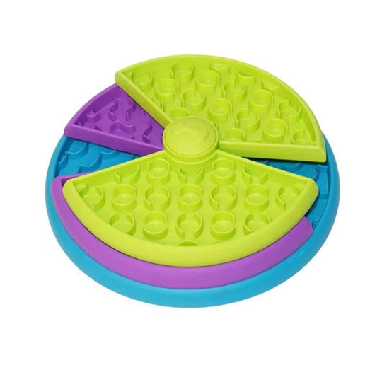 Pet Bowl with Slow Feeding and Puzzle Design