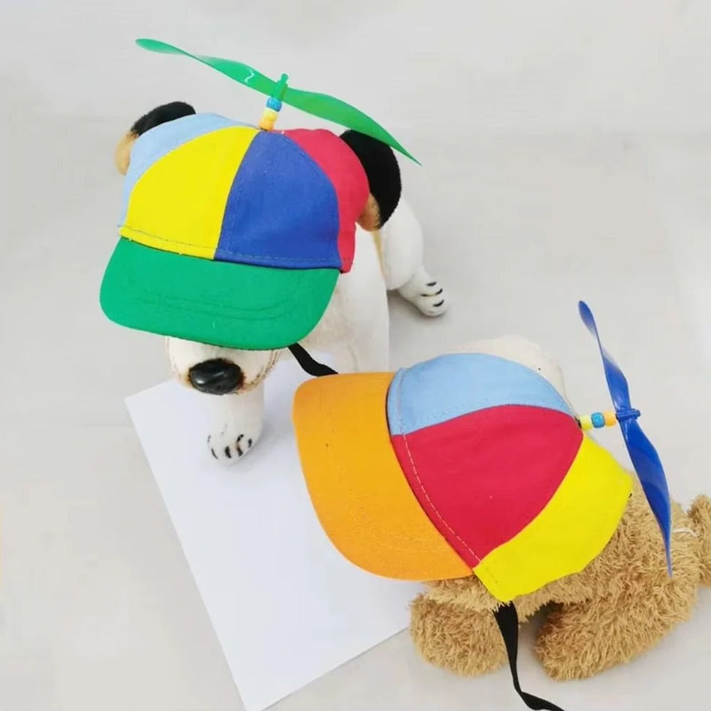 Pet Cap with Adjustable Fit and Fun Propeller