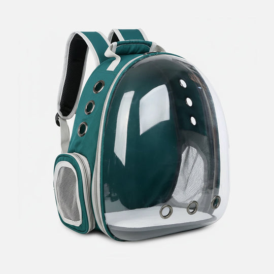 Pet Carrier with 360° View and Secure Design