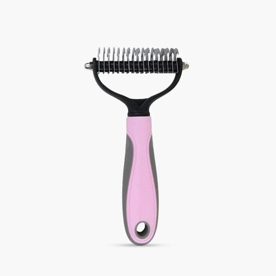 Pet Grooming Brush with Deshedding and Gentle Bristles