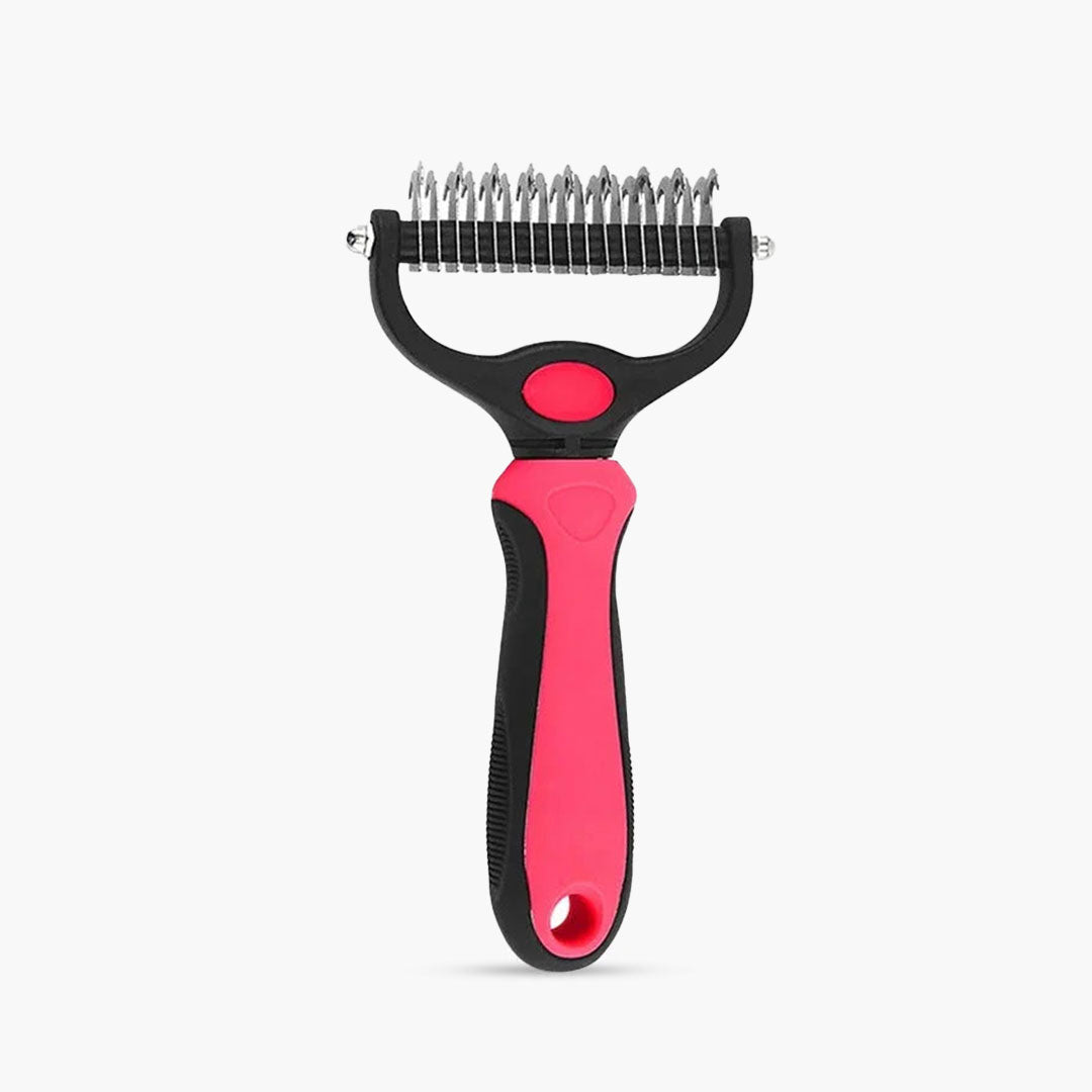 Pet Grooming Brush with Deshedding and Gentle Bristles