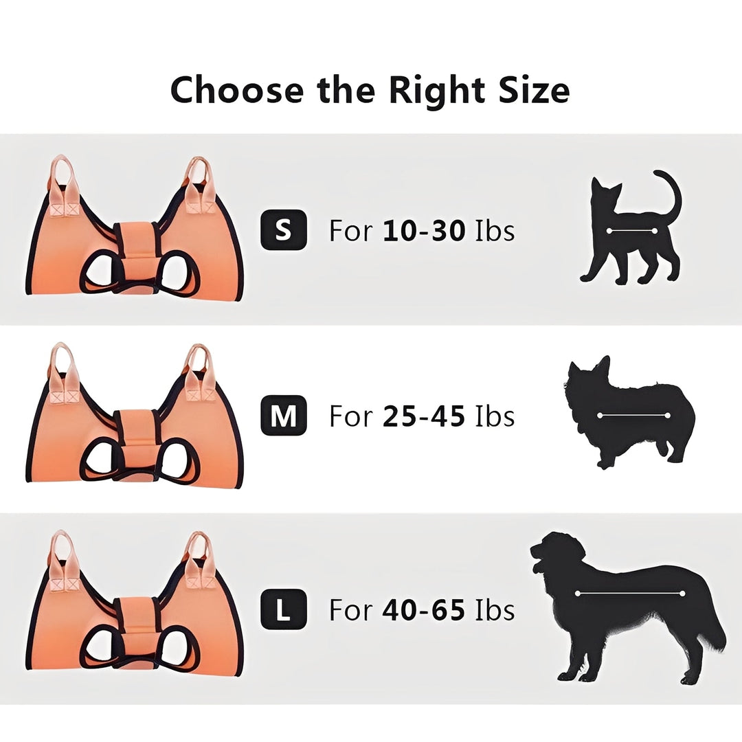 Pet Grooming Hammock with Adjustable Straps and Soft Fabric