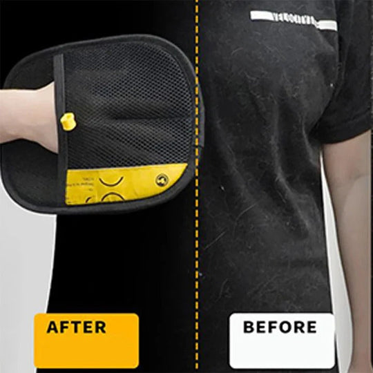 Pet Hair Removal Gloves with Double-Sided Design and Easy Grip