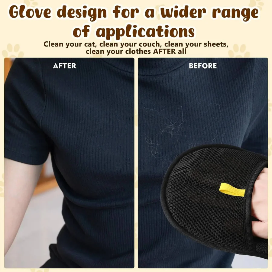 Pet Hair Remover with Dual-Sided Design and Easy Grip