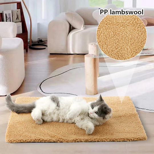 Pet Heating Pad with Non-Electric Design and Washable Cover