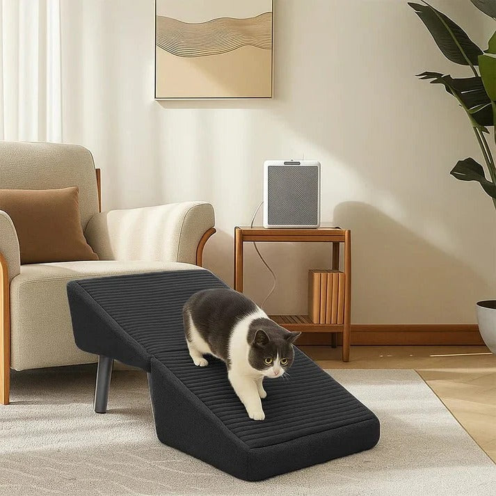 Pet Ramp with Adjustable Height and Step Stool