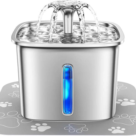 Pet Water Fountain with Automatic Flow and Stainless Steel