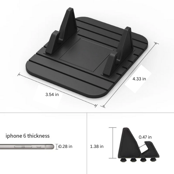 Phone Holder with Non-Slip Grip and Adjustable Design
