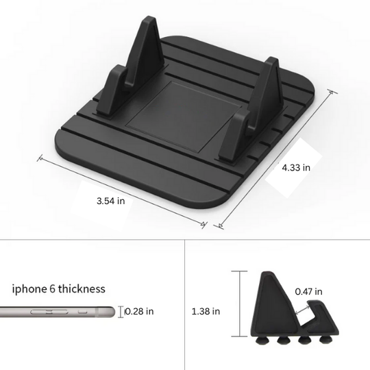 Phone Holder with Non-Slip Grip and Adjustable Design