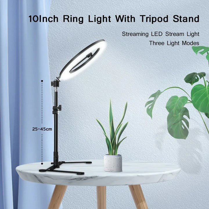 Photography Kit with LED Ring Light and Tripod