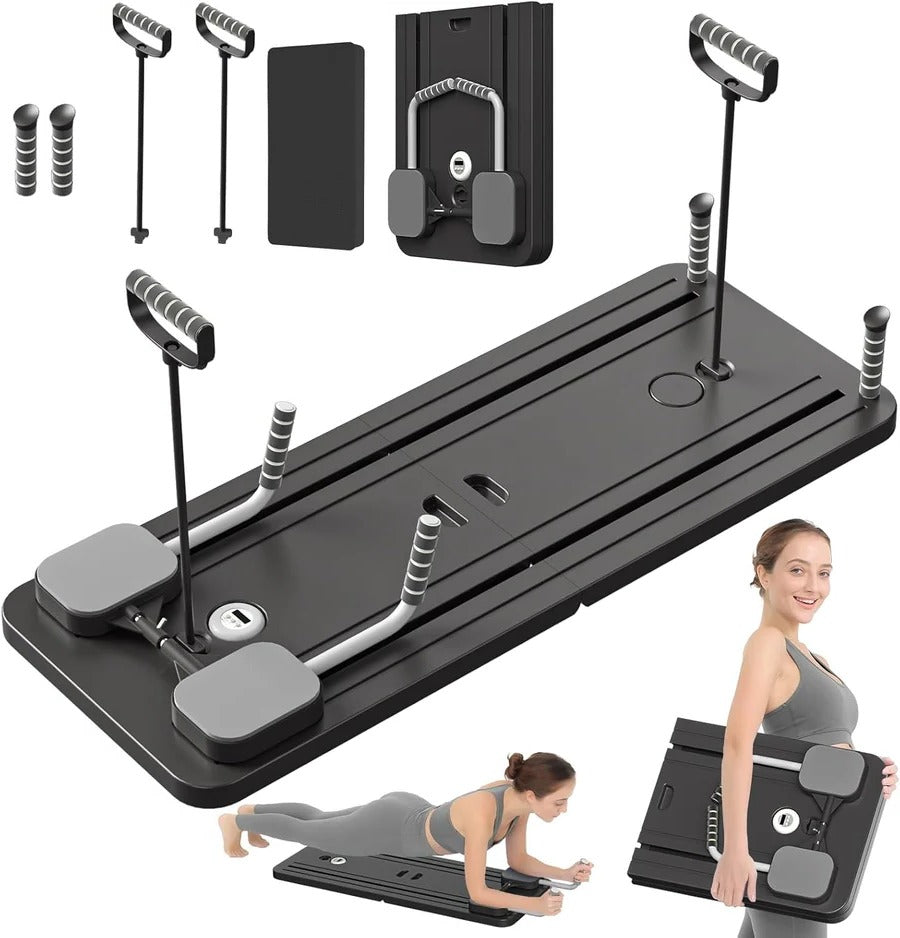 Pilates Reformer Board with Foldable Design and Travel-Friendly Features
