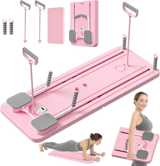 Pilates Reformer Board with Foldable Design and Travel-Friendly Features