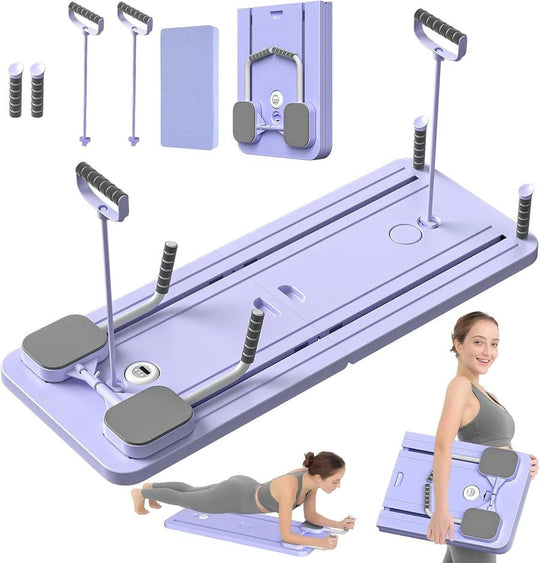 Pilates Reformer Board with Foldable Design and Travel-Friendly Features
