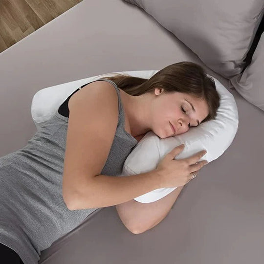 Pillow with Ear Hole and Side Sleeper Design