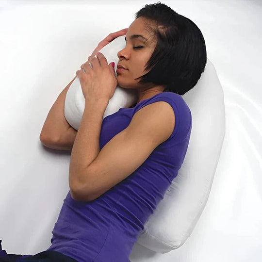 Pillow with Ear Hole and Side Sleeper Design