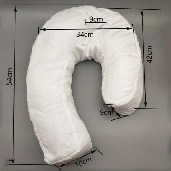 Pillow with Ear Hole and Side Sleeper Design