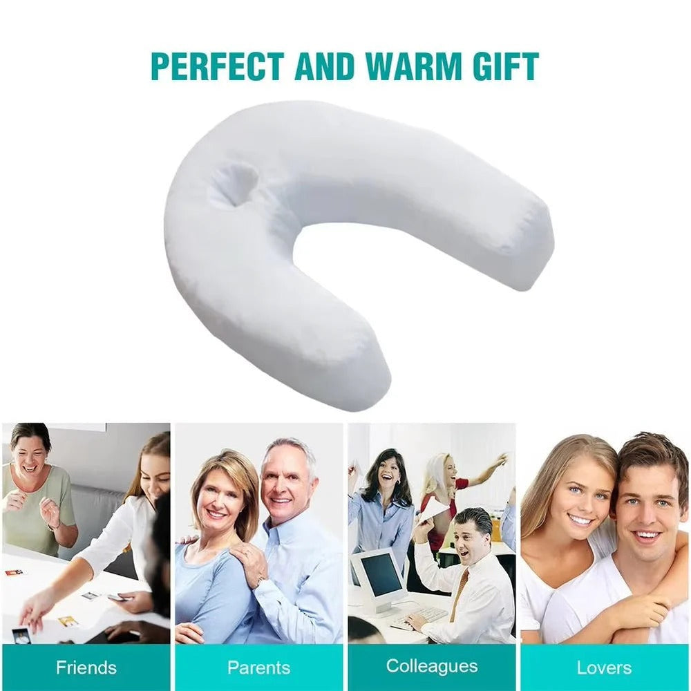 Pillow with Ergonomic Design and Contoured Support