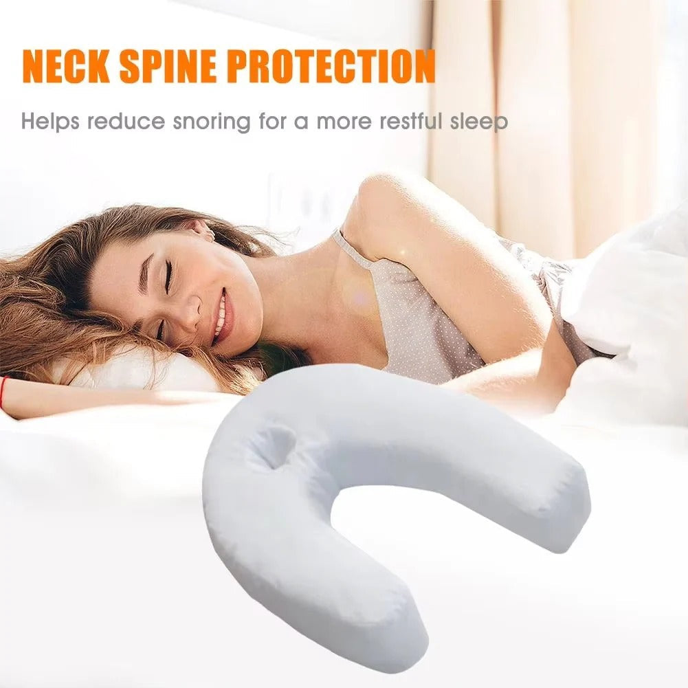 Pillow with Ergonomic Design and Contoured Support