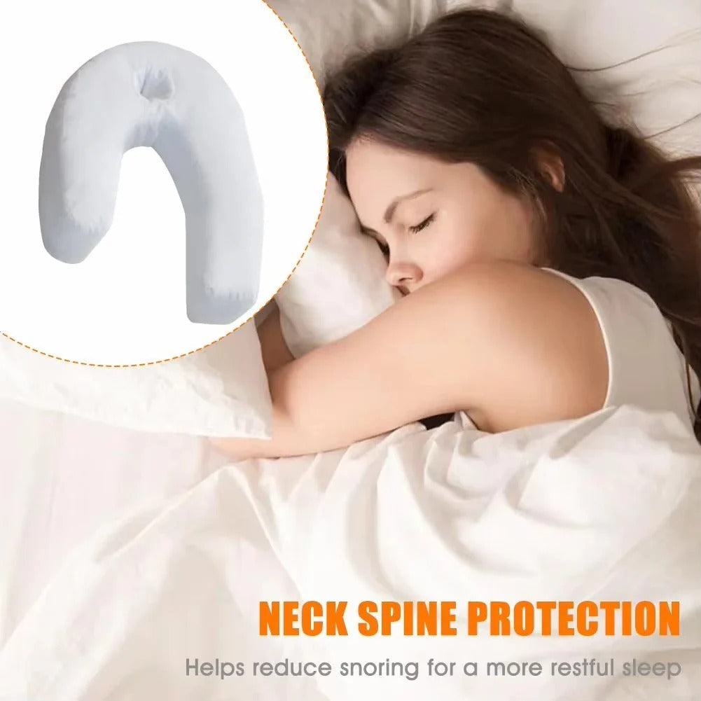 Pillow with Ergonomic Design and Contoured Support