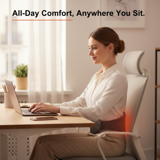 Pillow with Heating and Vibrating Support
