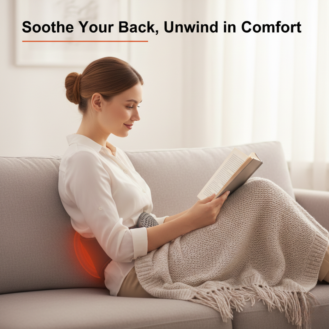 Pillow with Heating and Vibrating Support