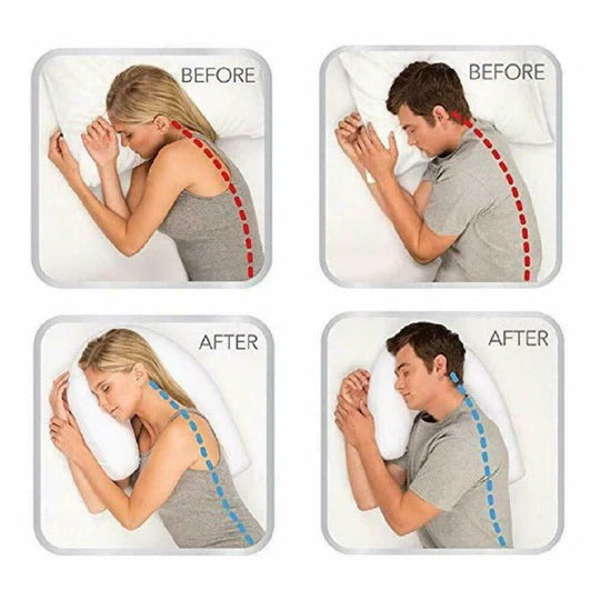 Pillow with Memory Foam and Ear Hole Support