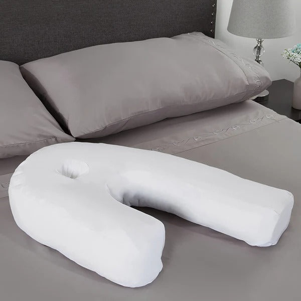 Pillow with Memory Foam and Ear Hole Support